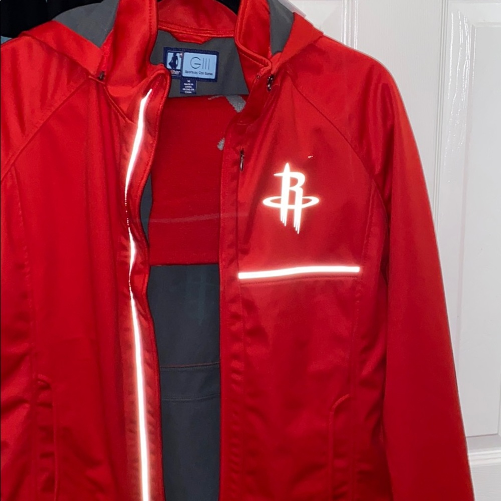 A Houston Rockets jacket & beanie :)